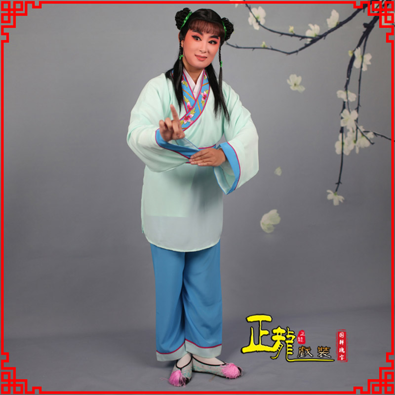 天津歌仔戏童生小孩影视银心四九服 书童衣